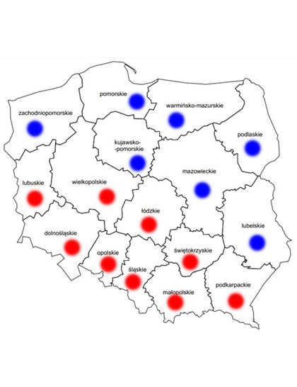 regionalny podział sprzedaży